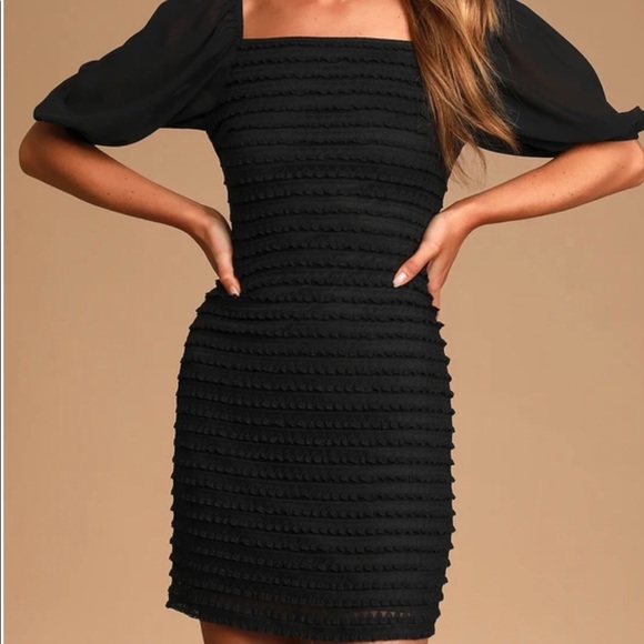 Lulus Dresses & Skirts - Black Midi Dress